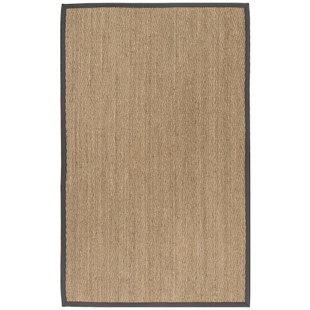 Safavieh Natural Fiber Small Rectangle Rugs Natural & Dark Grey - 4 x 6 ft. NF115Q-4
